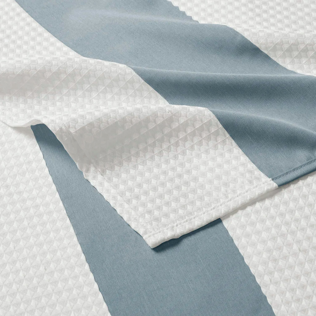 Shower Curtain with 3M Treatment Blue 72x72" (Blue + Polyester)