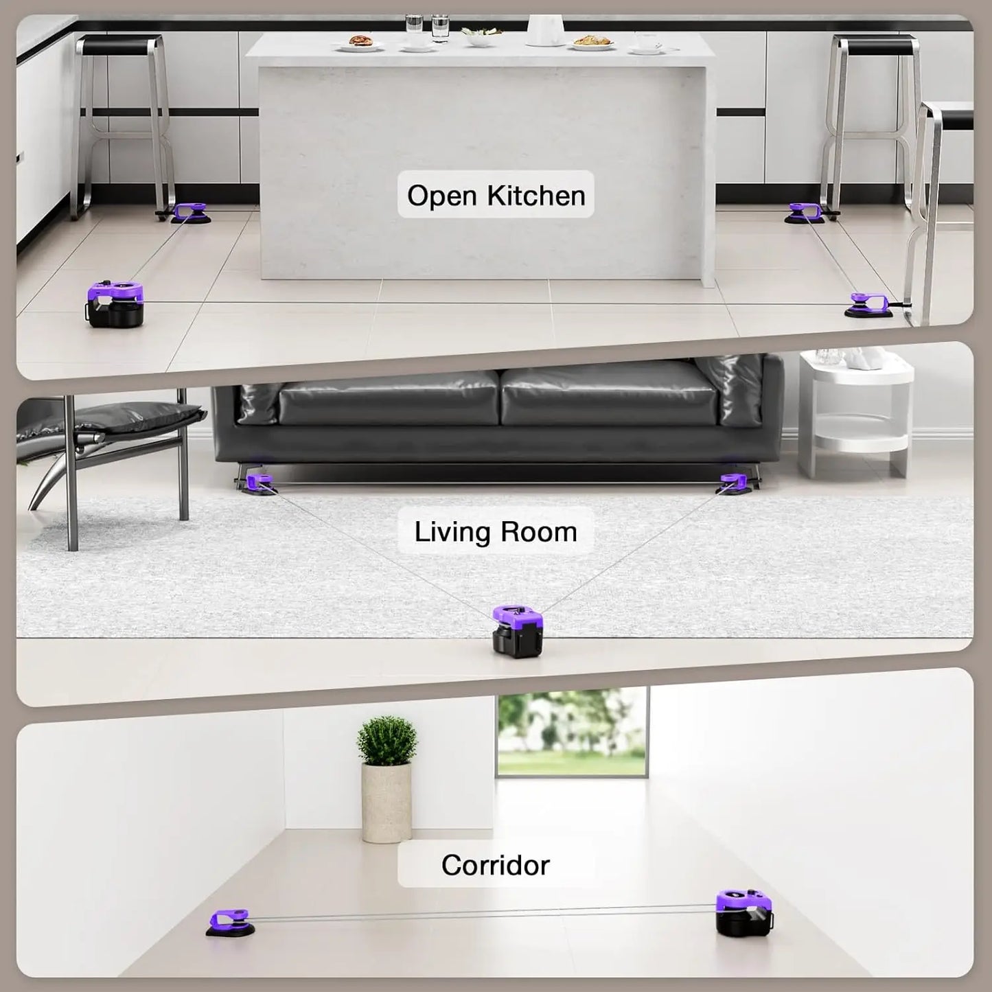 Interactive Cat Treadmill Toy, Auto/Remote Control Mouse Chaser for Indoor Cats & Small Dogs, Purple