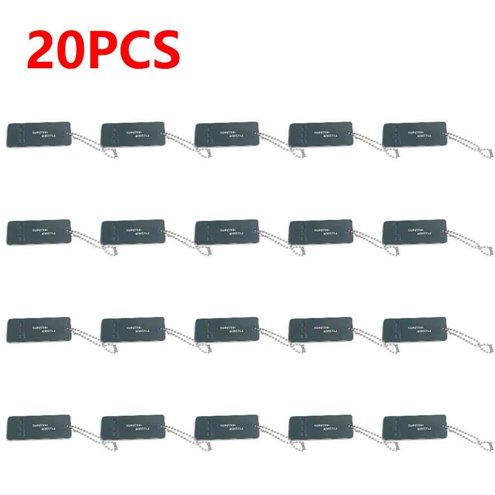 1-20PCS Survival Whistle High Decibel Emergency Whistle for Outdoor Camping&Hiking 3-Frequency Design Loud Safety Alarm Aid Tool