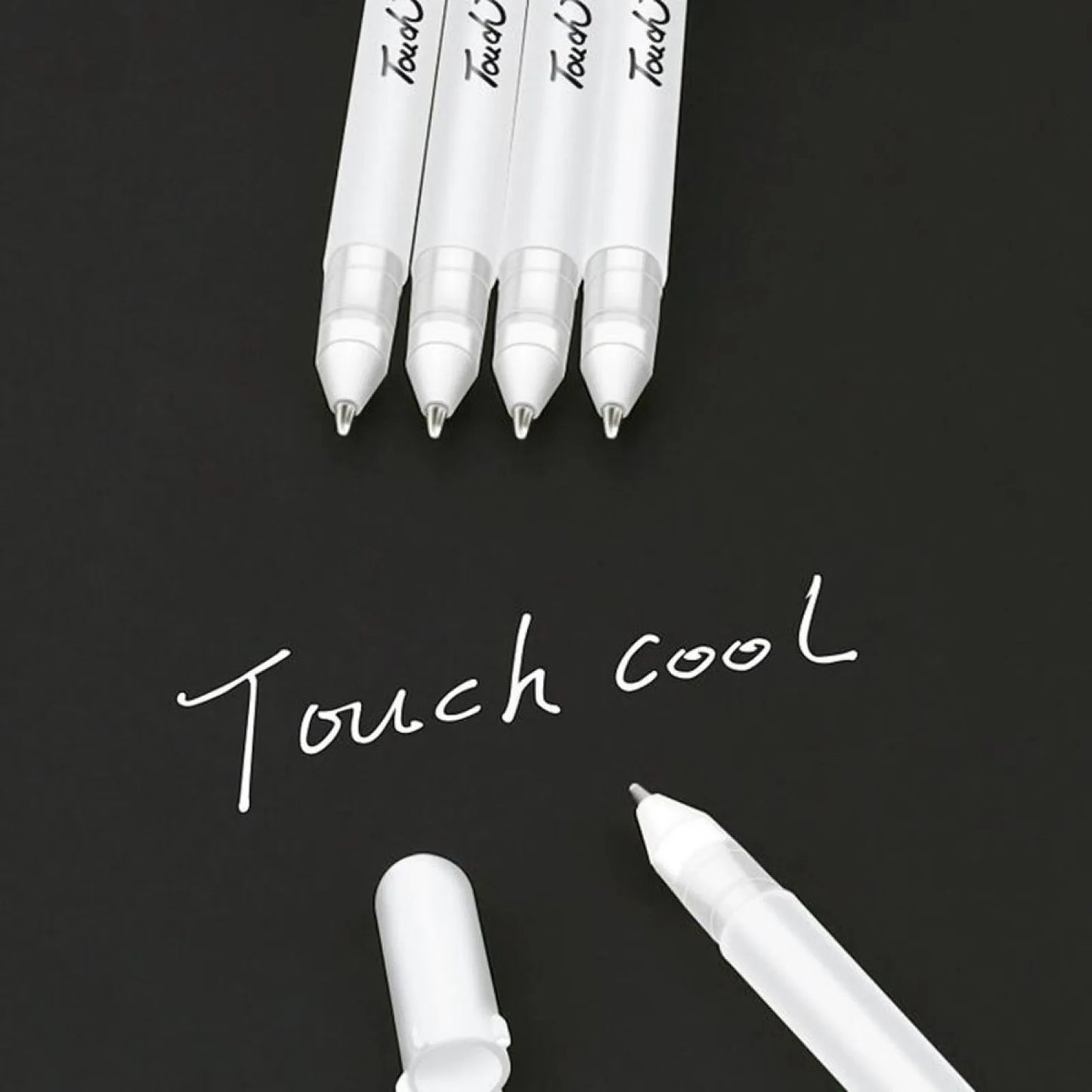 3X 0.8MM White Gel Ink Marker Pen Drawing Art Fine Tip Sketching Painting Tool