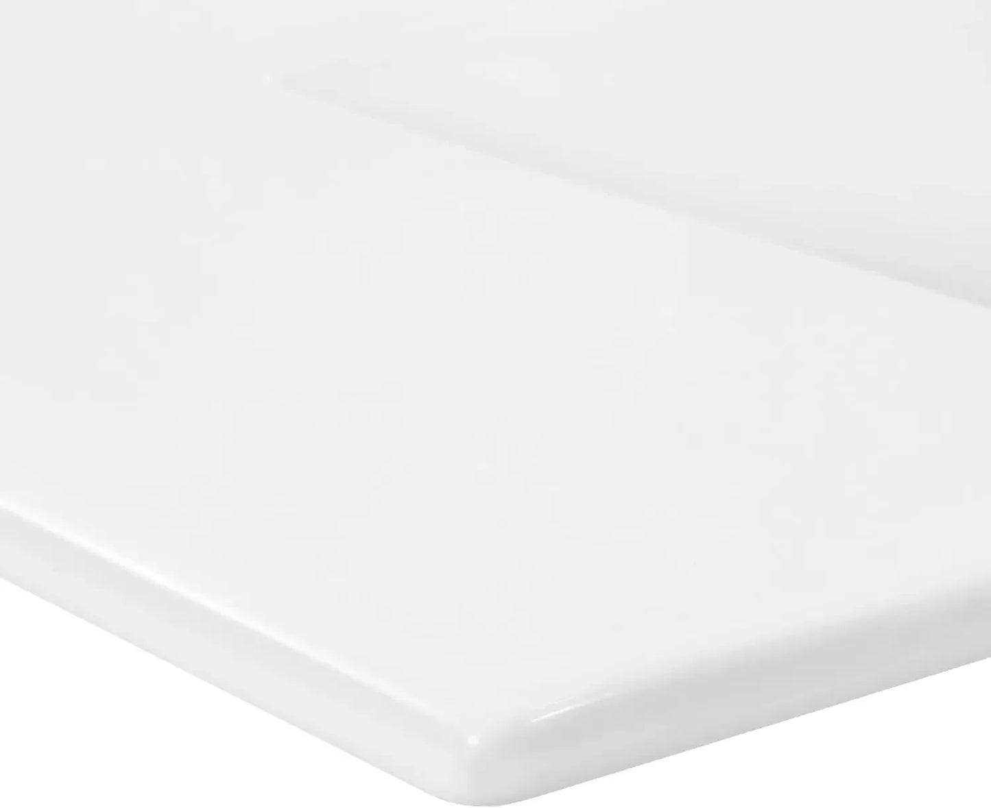 SNK1003A Ancillary 3-Hole 36 In. W X 18.25 In. D Classic Contemporary Rectangular Ceramic Single Sink Basin Vanity Top, White,cu