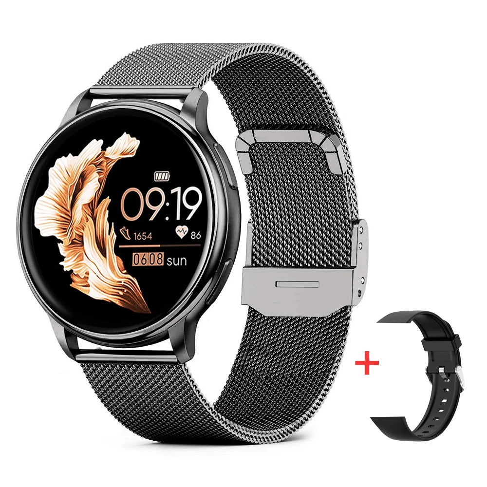 MEVADEN 1.32 inch Luxury Smartwatch Bluetooth Call Women Fashion Sports Fitness Tracker Health Monitor Smart Watch for Ladies
