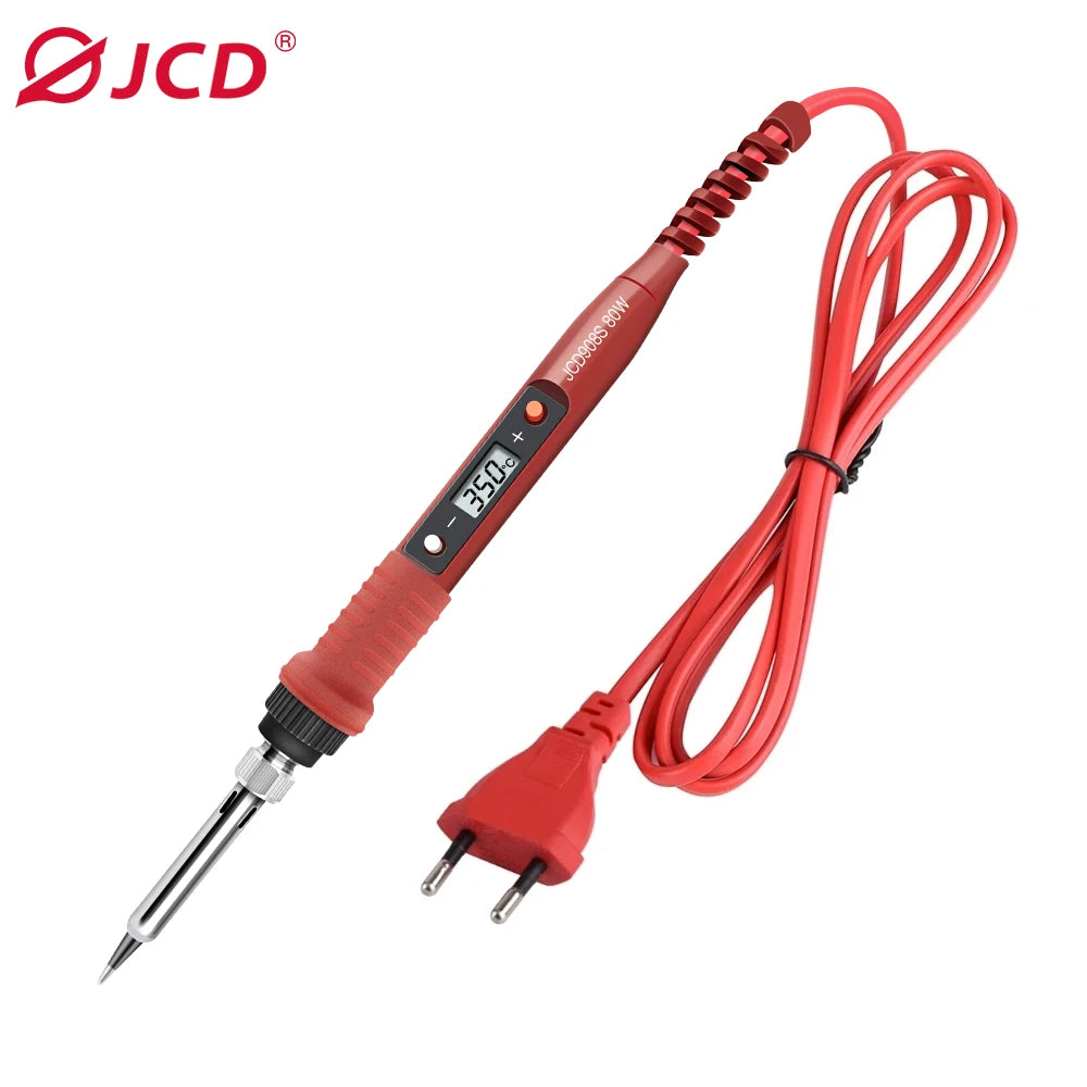 JCD 80W Electric Soldering Iron 220V 110V Adjustable Temperature Solder Iron LCD Display Welding Repair Tools Soldering Iron Tip