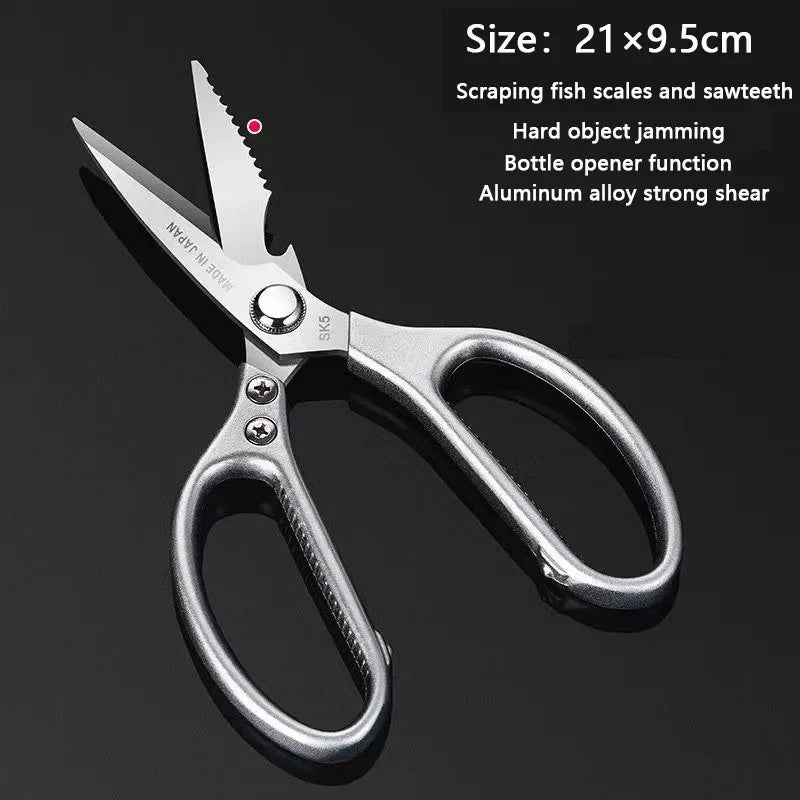 Stainless Steel Kitchen Scissors Multifunctional Chicken Bone Scissors Shear Fish Duck Cut Chef Professional Scissors Knife Tool