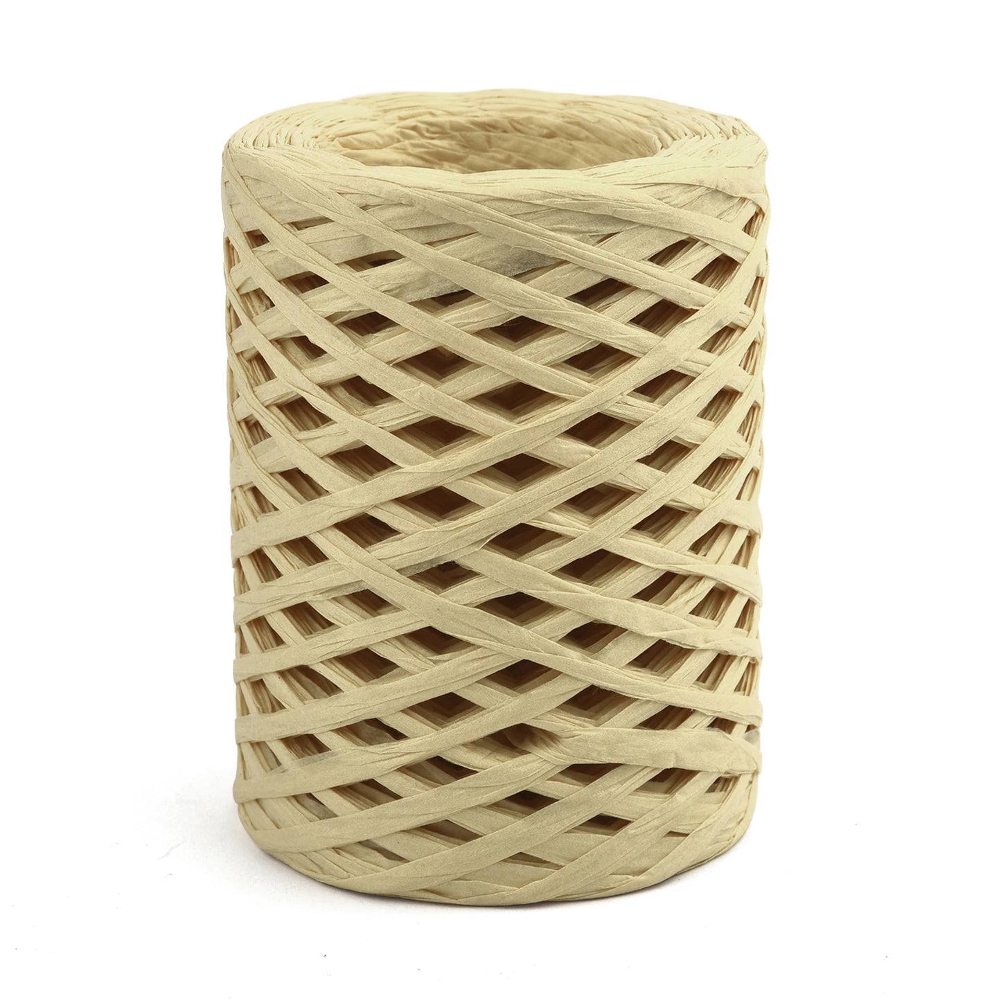100M Natural Raffia Straw Yarn Hand-Knitted Crocheting Grass Paper Rope For DIY Sunhat Beach Bag Cord Baking Gift Packaging Rope