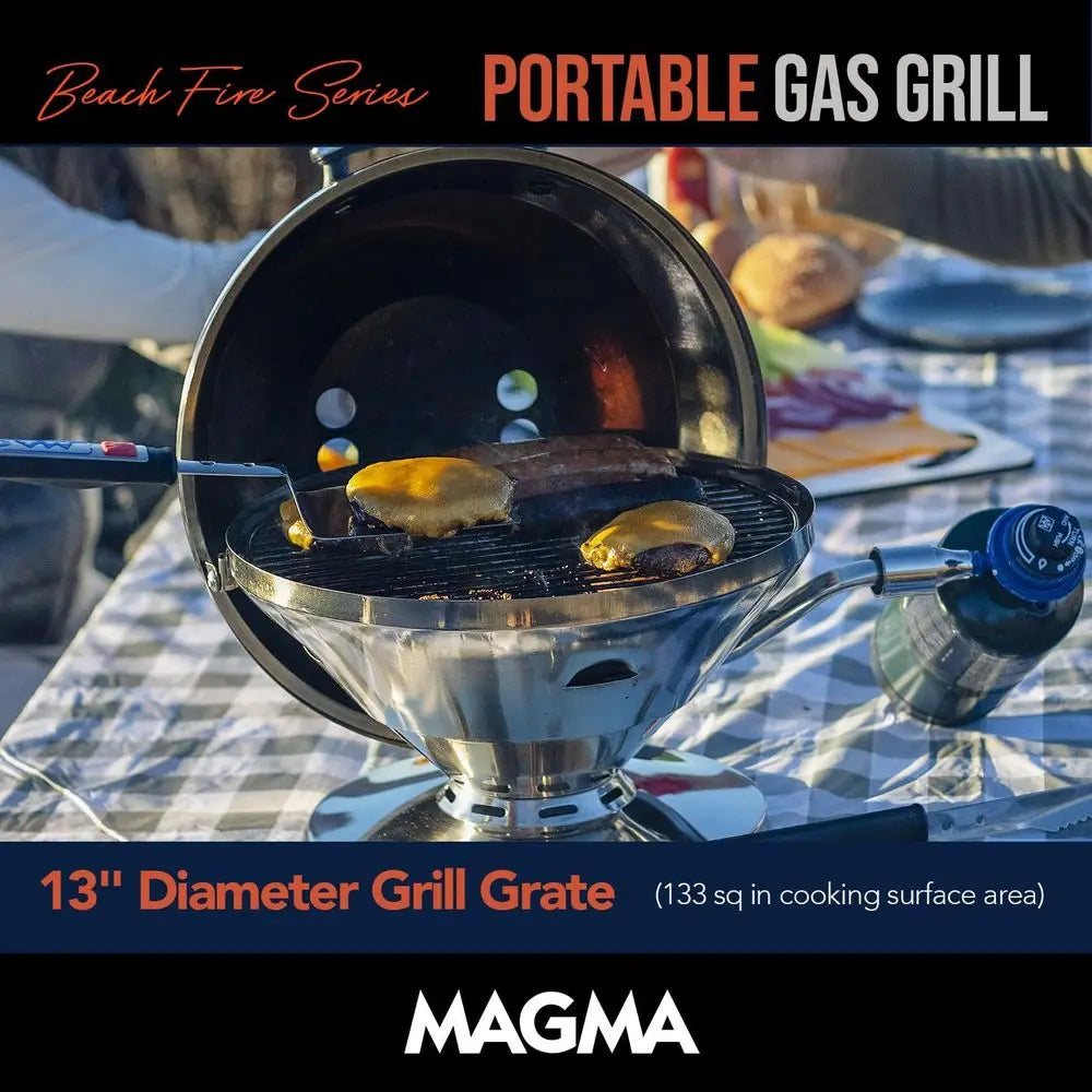 Portable Propane Beach BBQ Grill | Compact Outdoor Cookout Grill | Ideal for Beachside Cooking