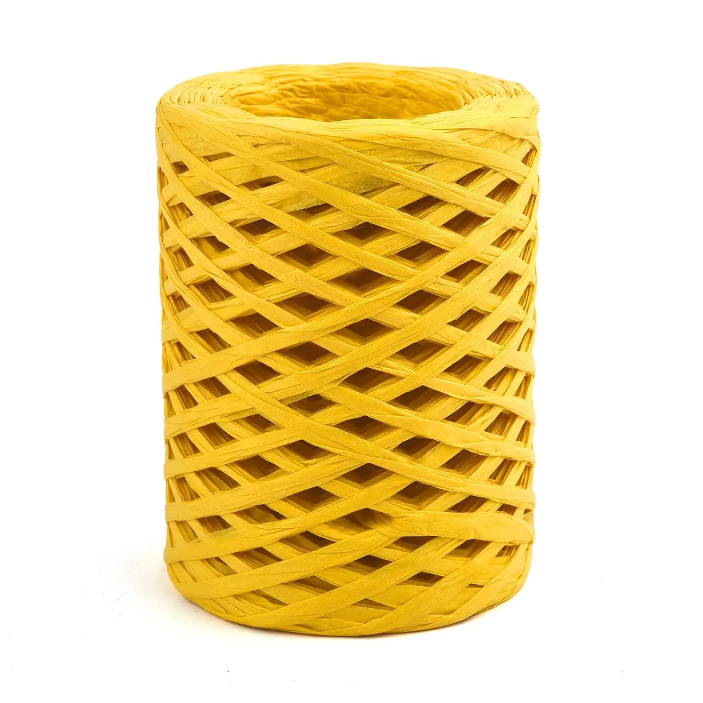 100M Natural Raffia Straw Yarn Hand-Knitted Crocheting Grass Paper Rope For DIY Sunhat Beach Bag Cord Baking Gift Packaging Rope