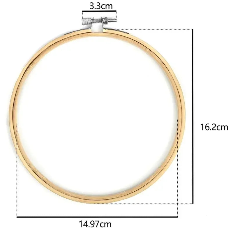 10pcs/Set Dia 10-30cm Wooden Embroidery Hoops Frame Set Bamboo Embroidery Hoop Rings For DIY Cross Stitch Needle Craft Tool