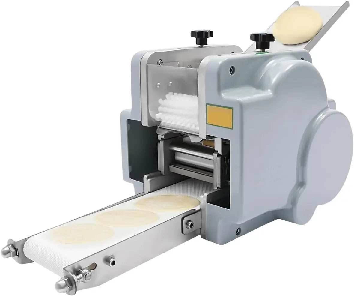 110V 140W Dough Roller Sheeter, Automatic Dumpling Skin Machine,Electric Dumpling Wrapper Maker,9cm/3.54in,60 Pieces/Min