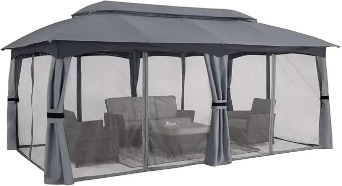 10x20 Outdoor Gazebo with Netting