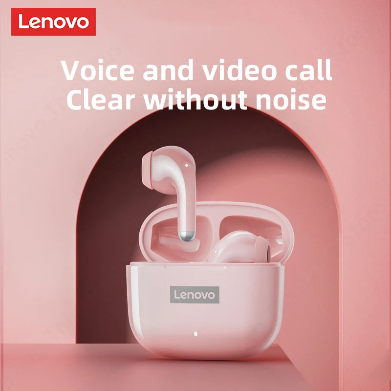 Ship From US Lenovo LP40 Pro Bluetooth Wireless Earphones Noise Reduction Low Latency Headphones Music Gaming Dual Mode Earbuds