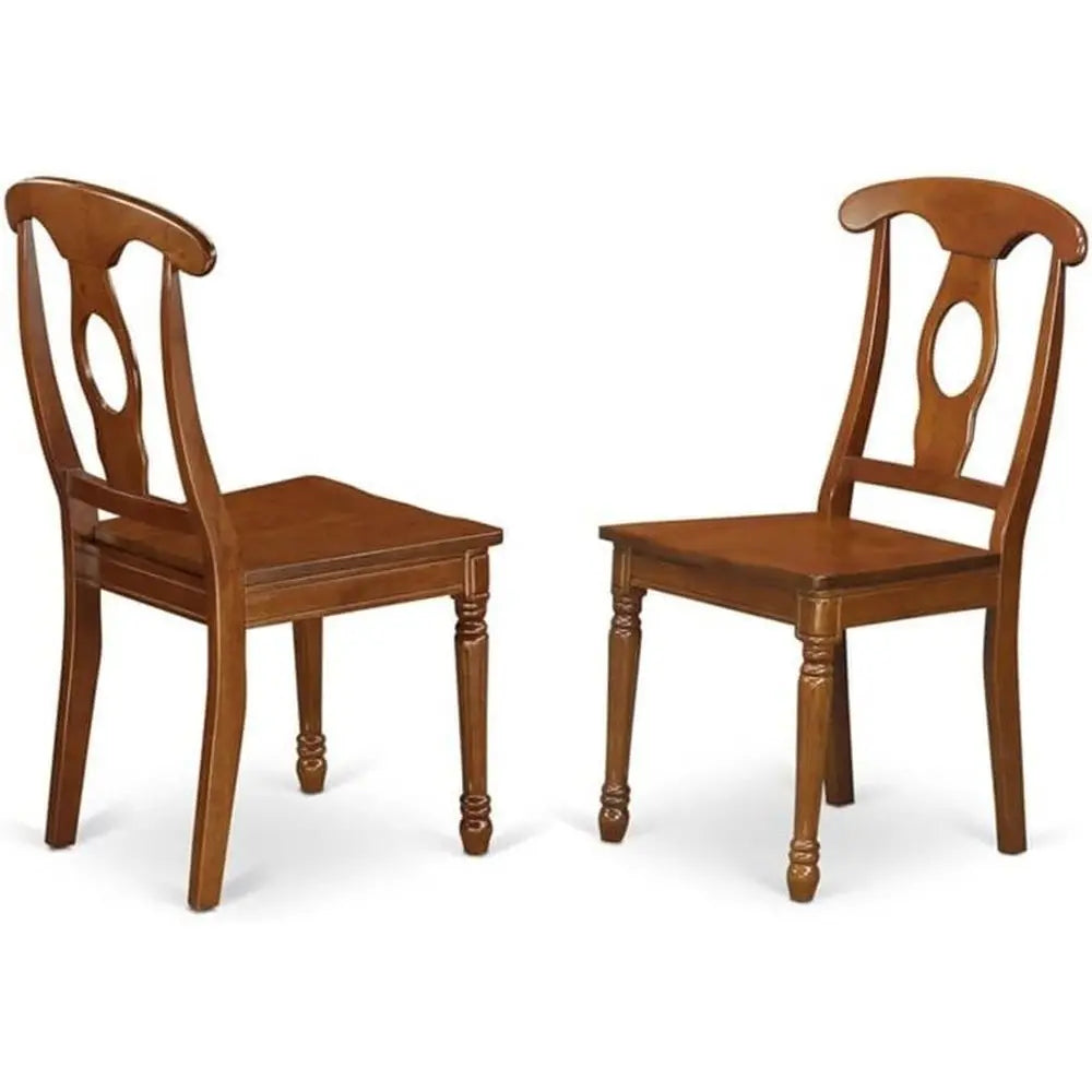Dining Room Sets，9-Piece Dining Set: Square Wooden Table with 8 Chairs, 54x54 Inch, Brown