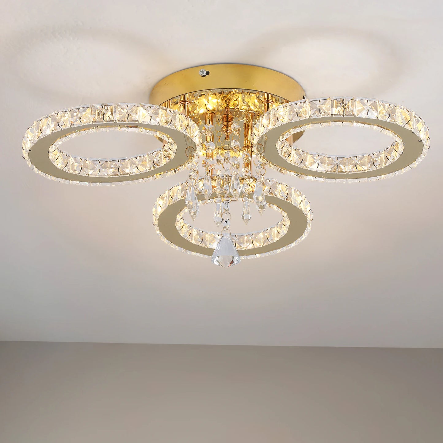 LED Crystal Chandelier Ceiling Light