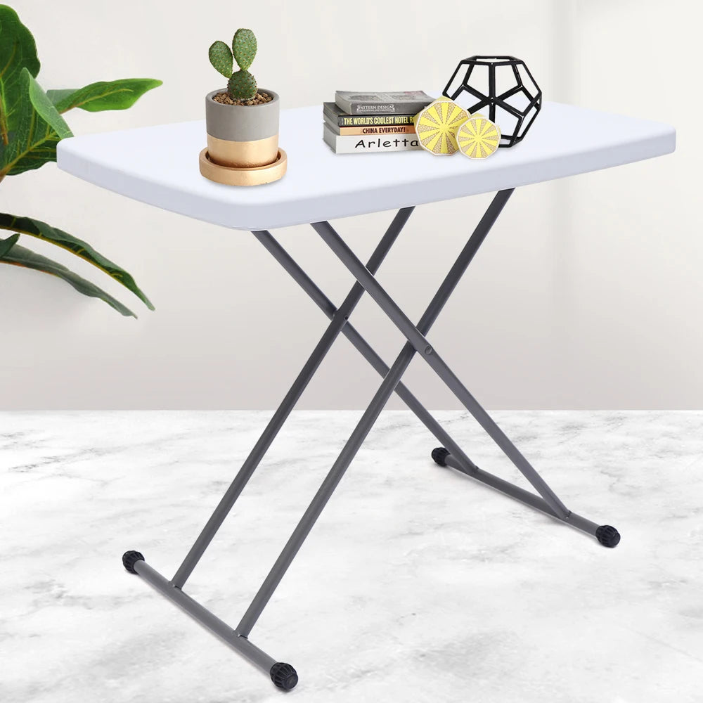 Portable Folding Table，Adjustable Height and Foldable Design Table,HDPE and steel Material,High Stability Table