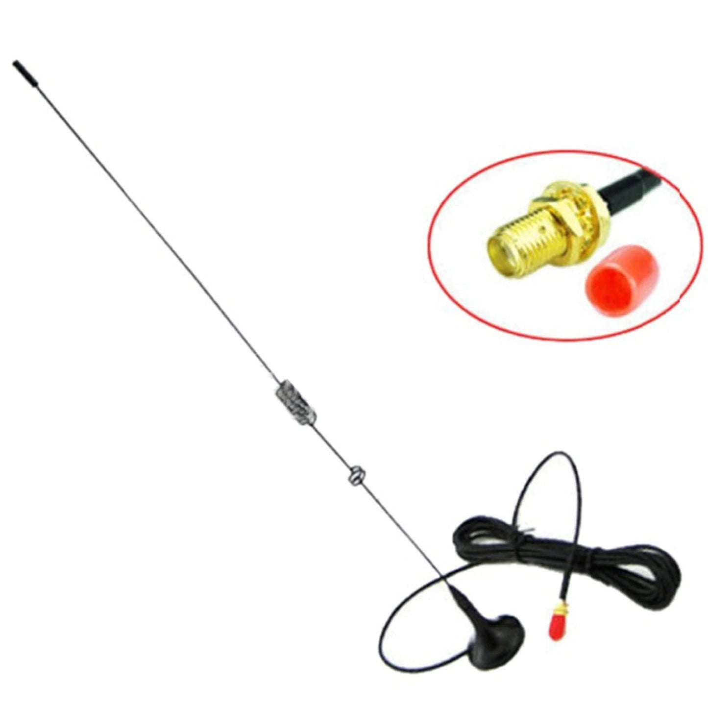 1Pc Walkie Talkie Car Antenna Dual Band VHF/UHF SMA-Female Antenna 10W For BaoFeng 888S UV-5R Two Way Radio Accessories