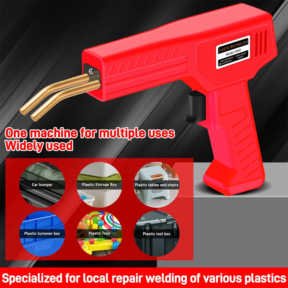 Plastic Welder Kit for Bumper Repair, 200/1000Pcs Staples, Hot Stapler Welding Gun, Bumper Repair Plastic Repair DIY Tools