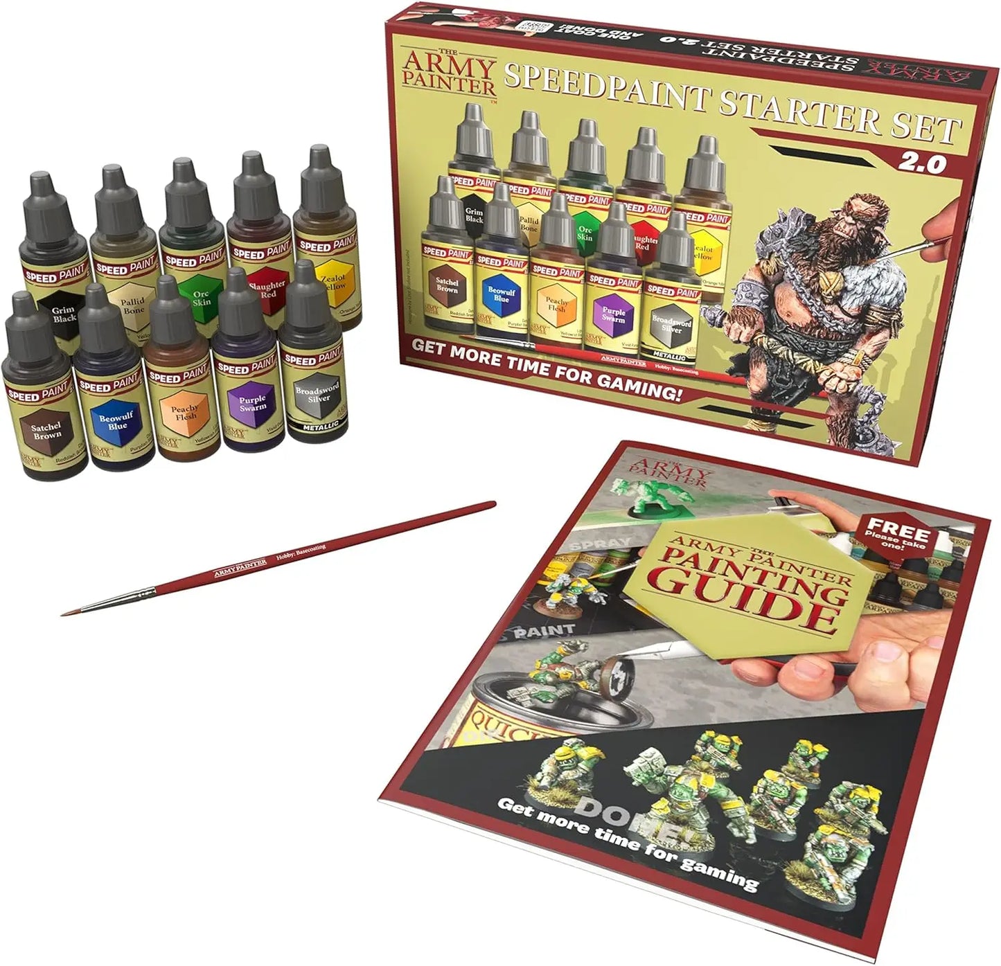 Speedpaint 2.0 Starter Paint Set, 10 x 18 ml Acrylic Contrast Paints with One-Coat Formula for DnD and Warhammer Figures