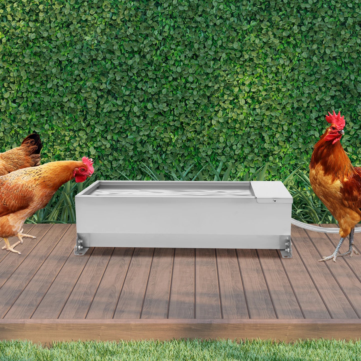 7.5L Automatic Livestock Water Tank Large Capacity Self Filling Dog Waterer Tank with Float Valve Animal Drinking Water Bowl