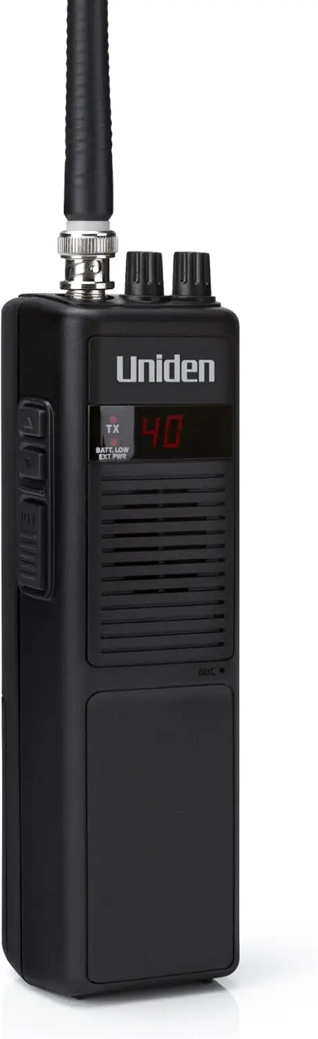 40-Channel Handheld CB Radio with 4W Power, Noise Cancellation, Belt Clip & Strap Included