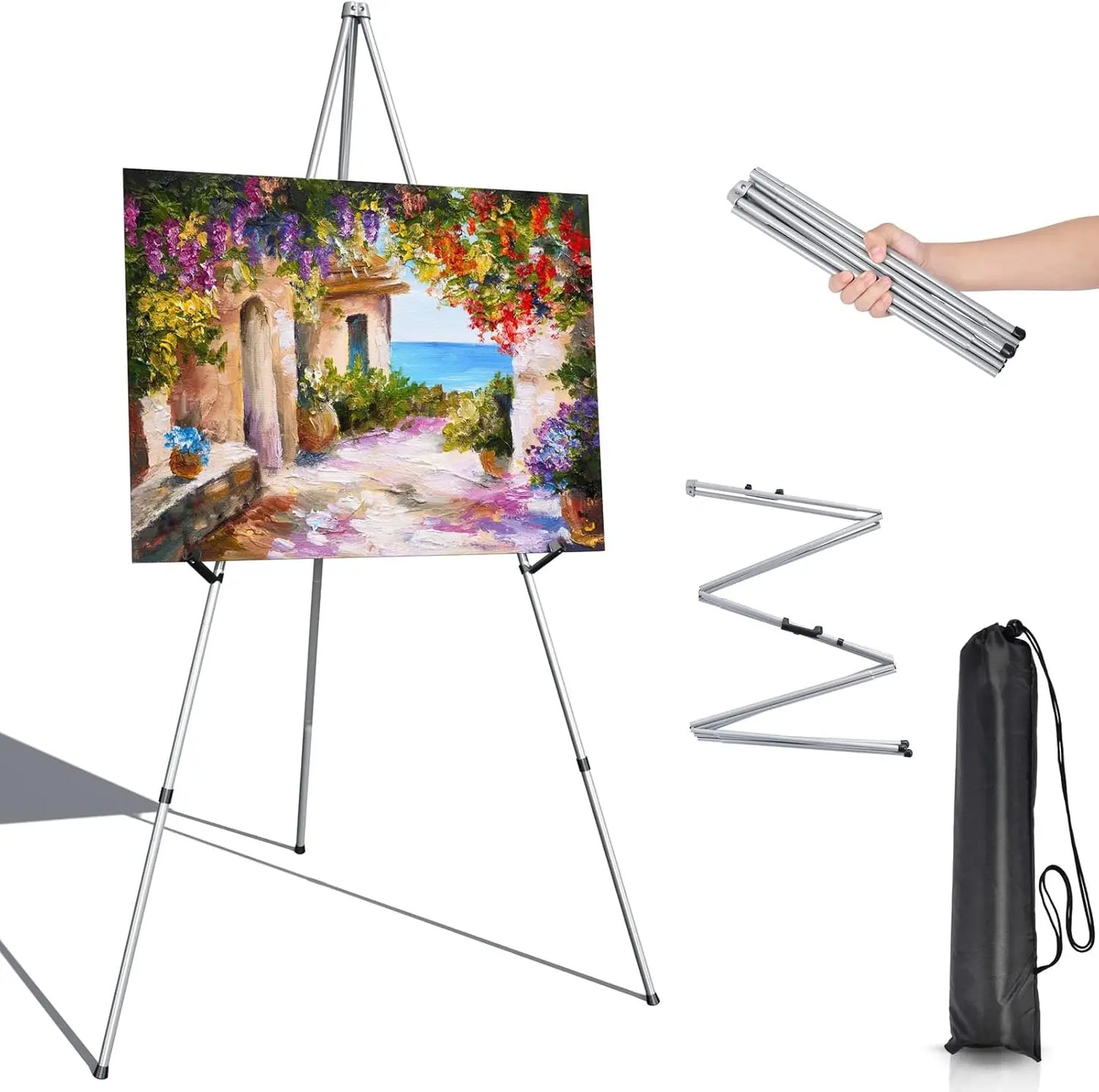 Easel Stand Painting - Adjustable Height Painting Easel with Bag - Tabletop Art Easel Painting Canvas Stand,