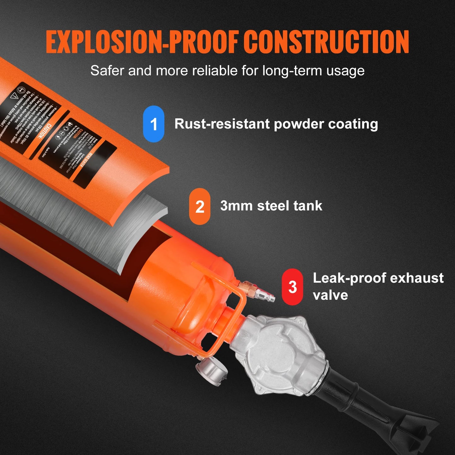 SucceBuy Tire Bead Seater 8L/9L Air Tire Bead Blaster Handheld & Portable Inflation Tool for Truck ATV Car Tractor Tire Repairs