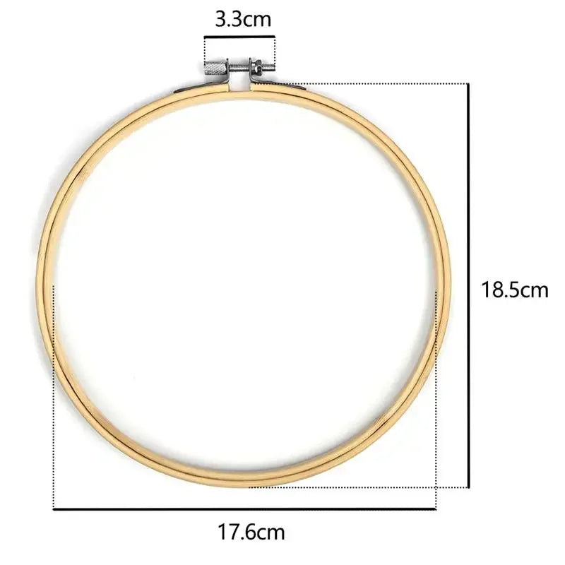 10pcs/Set Dia 10-30cm Wooden Embroidery Hoops Frame Set Bamboo Embroidery Hoop Rings For DIY Cross Stitch Needle Craft Tool