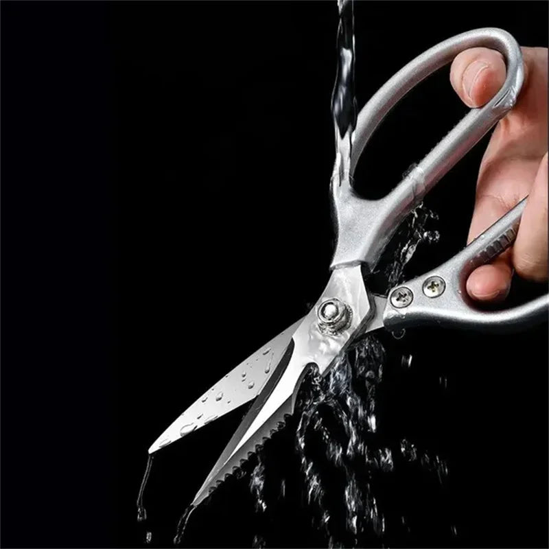 Stainless Steel Kitchen Scissors Multifunctional Chicken Bone Scissors Shear Fish Duck Cut Chef Professional Scissors Knife Tool