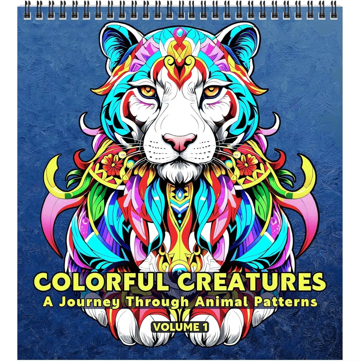 Adult Coloring Book with Mandala Animal Designs - 32 Single-Sided Pages, Spiral Bound for Easy Drawing and Framing, Stress