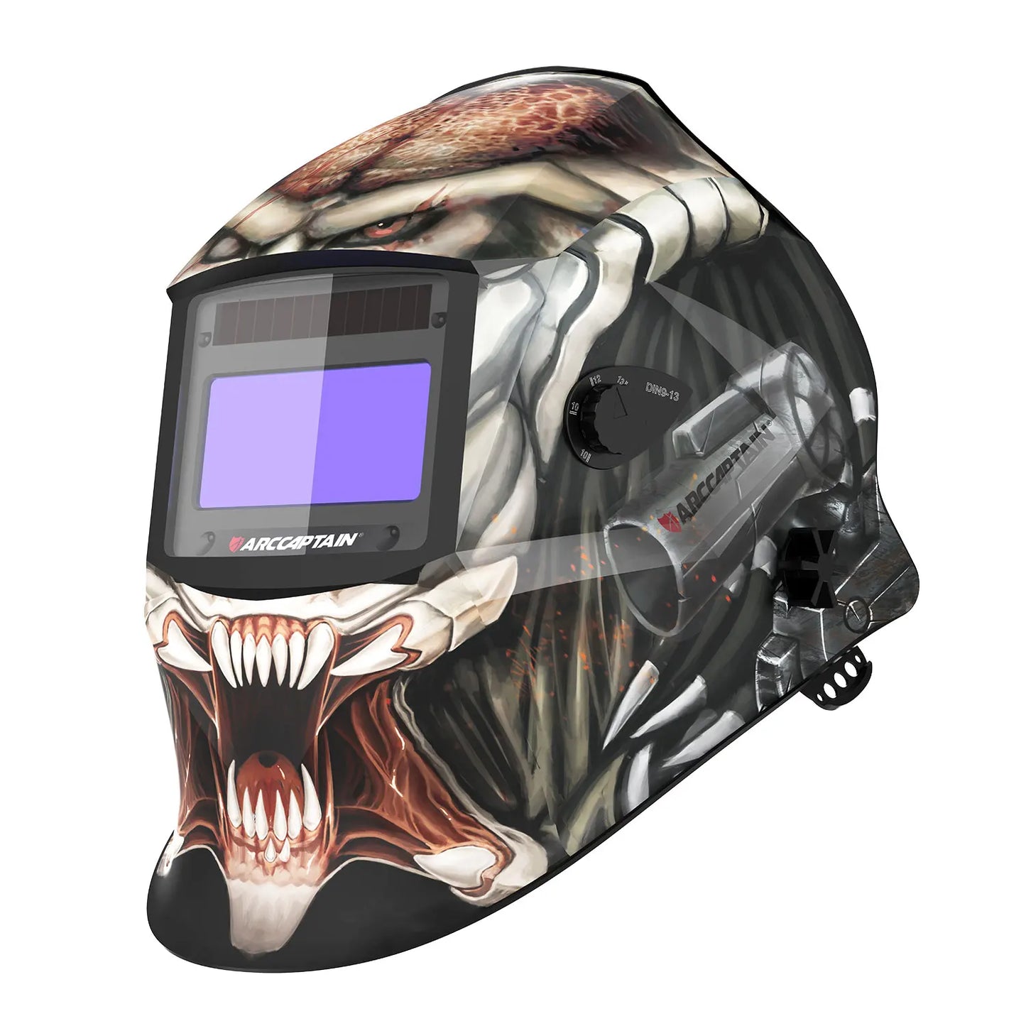 ARCCAPTAIN Auto Darkening Welding Helmet Nylon Welder Mask Large View True Color DIN4 1/1/1/1 Soldering Mask for TIG MIG MMA CUT