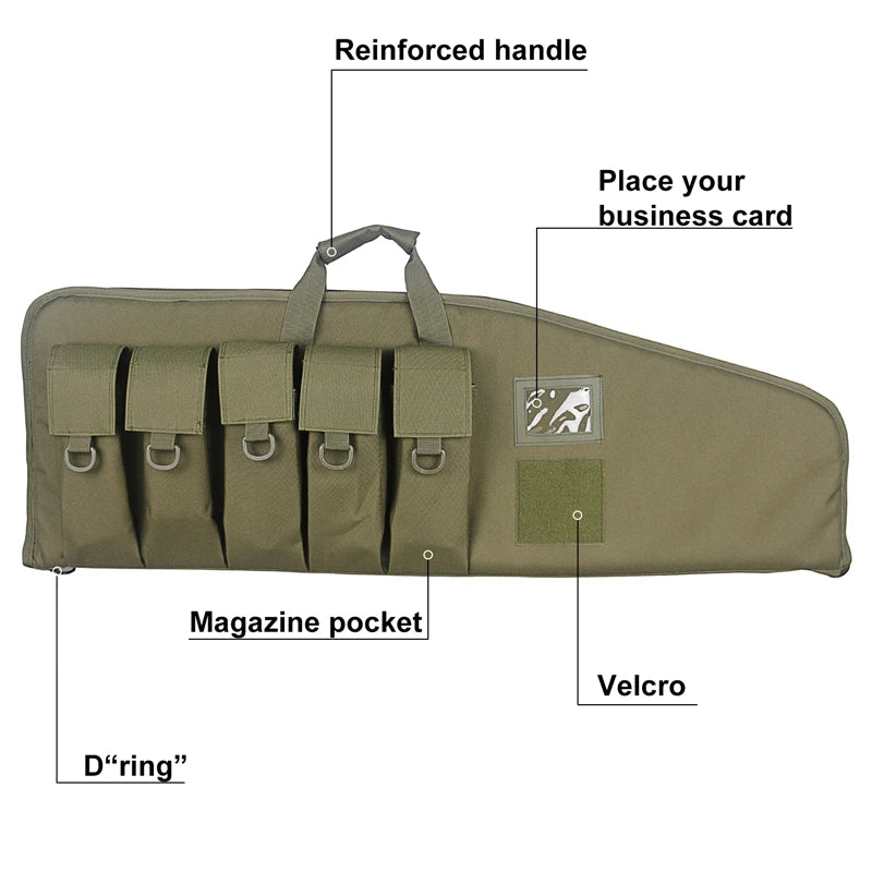 42inch Tactical Rifle Case Gun Bag Air Rifle Case  Backpack Sniper Airsoft Holster Shooting Hunting Accessorie