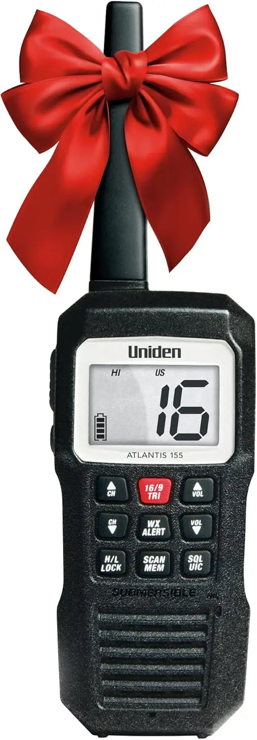 Floating Waterproof VHF Marine Radio with Dual-Color Screen, All Channels, NOAA Weather Alert, Long Battery Life