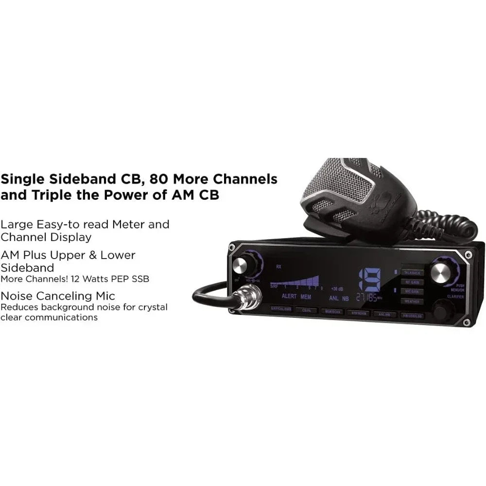Restaurant -NEW BEARCAT 980 40- Channel SSB CB Radio w/Sideband NOAA WeatherBand,PA/CBSwitch&NoiseCancelling Mic,Wireless