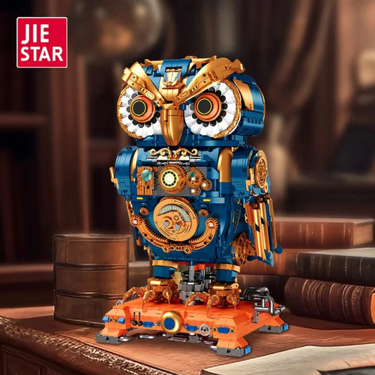 Mechanical Steampunk Owl Building Bricks - 3210PCS Intricate Gear Design Owl Model Kit for Adults Kids Display & Collection Toy