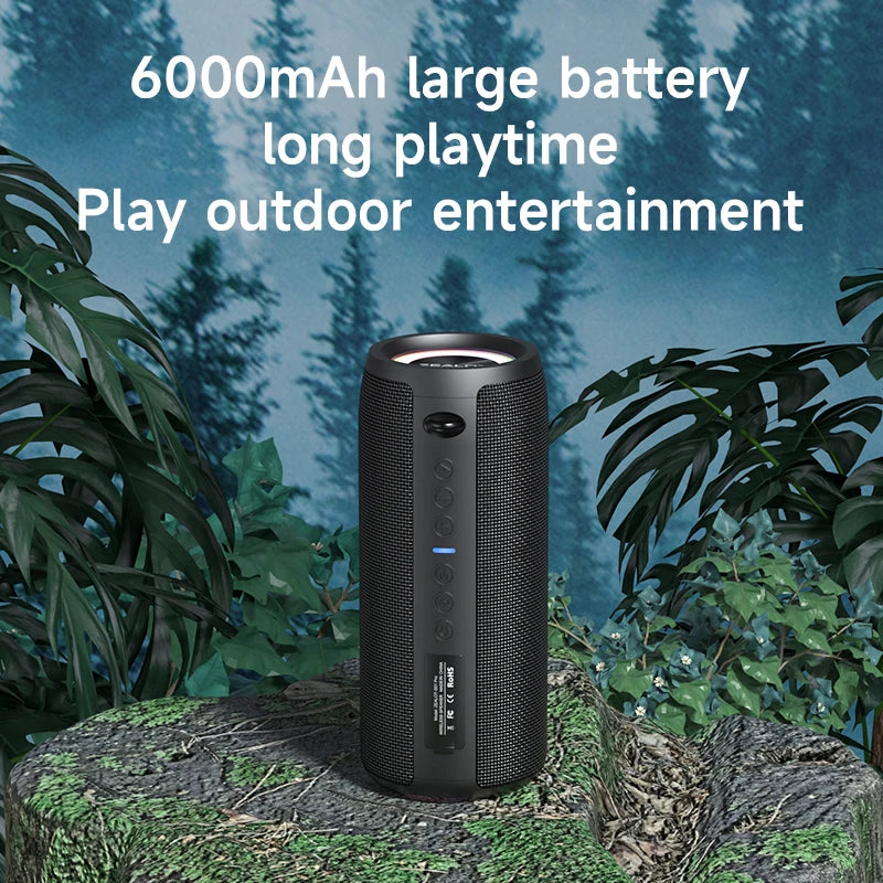 Zealot-S51Pro High-power Bluetooth Speaker 40W 3D Stereo Bass Bluetooth Speaker Portable IPX5 Waterproof Suitable TWS Boom Box