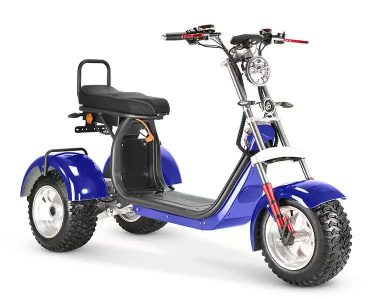 New 3000W60V30AH Mileage 55KM Electric Tricycle Three-person seat Disabled Commuting Elderly Household Adult Electric Scooter
