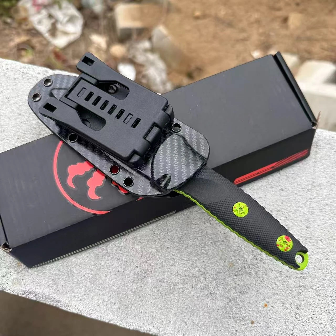 High-hardness Fixed Blade 7Cr13Mov Steel Blade Nylon Fiber Handle Outdoor Camping Hiking EDC Cutting Fishing Tools Gift for Men