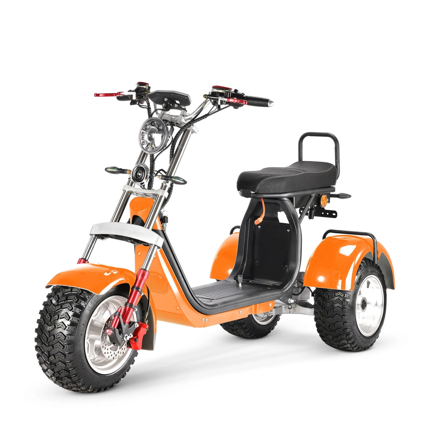 New 3000W60V30AH Mileage 55KM Electric Tricycle Three-person seat Disabled Commuting Elderly Household Adult Electric Scooter