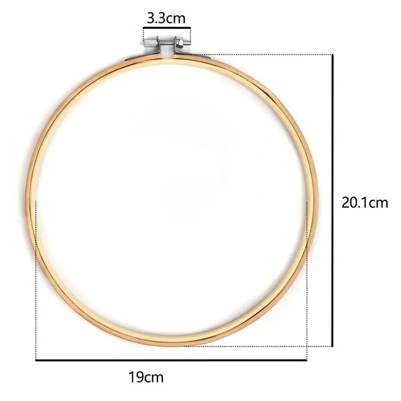 10pcs/Set Dia 10-30cm Wooden Embroidery Hoops Frame Set Bamboo Embroidery Hoop Rings For DIY Cross Stitch Needle Craft Tool