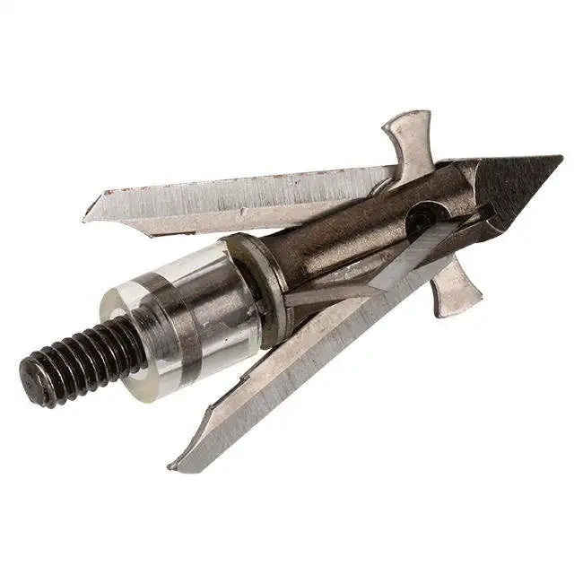 6pcs/1pack Mechanical 4 Blade Stainless Steel Hunting Outdoors Bow Archery 100 Grain Broadheads
