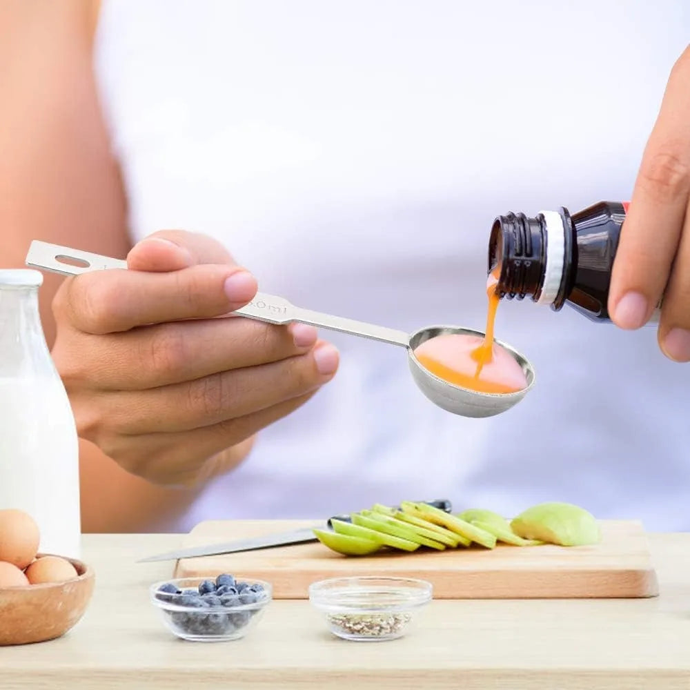 5PCS Stainless Steel Measuring Spoons Set, 1/8 tsp to 1 tbsp, Food Grade for Baking & Cooking