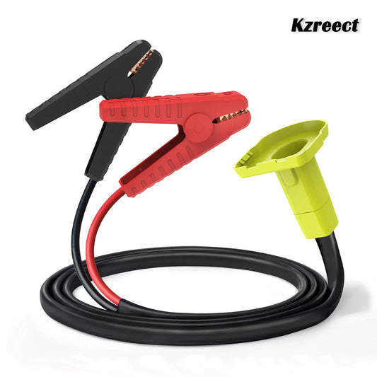 Kzreect Portable Emergency Car Jump Starter Adapter Compatible with Ryobi 18V Battery, 8AWG 5.9FT Jump Starter (No Battery)