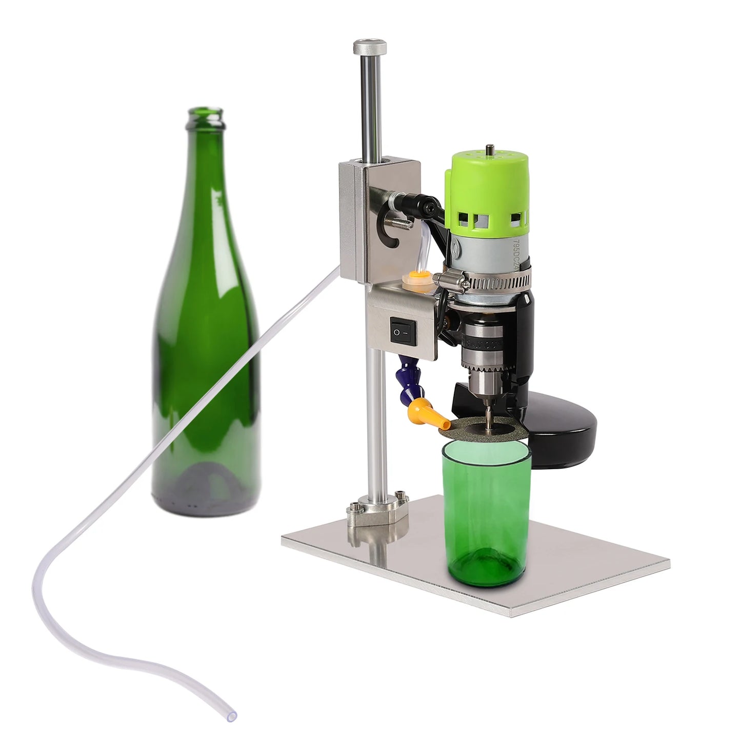 6000R Min Glass Bottle Cutter 150W Electric DIY Bottle Cutter Machine Wine Bottle Cutter Tool Kit for Round Square Glass