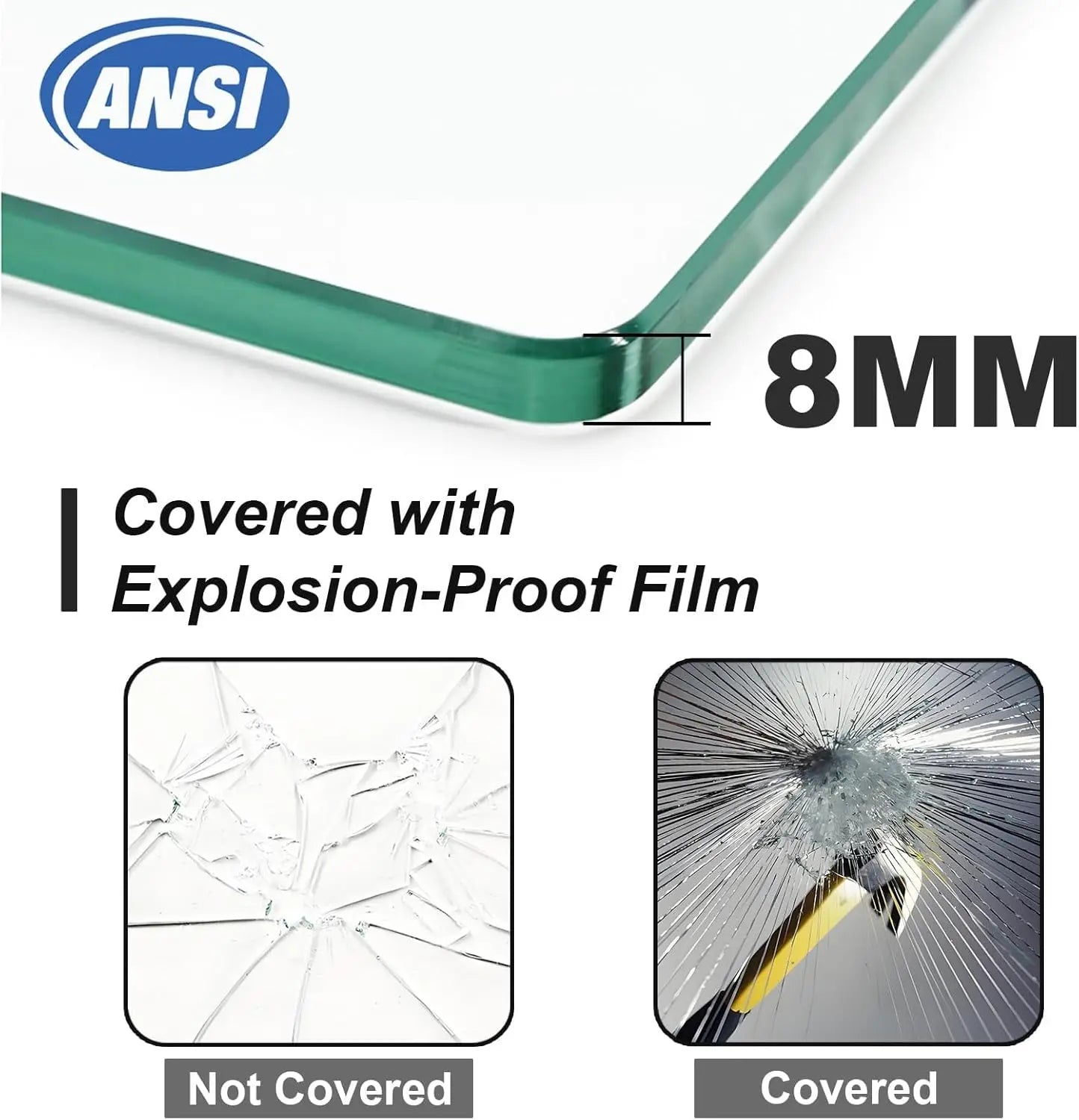 Frameless Shower Door 56-60" W x 76" H, Bathroom Sliding Glass Shower Door with 5/16" (8mm) Clear SGCC Tempered Glass