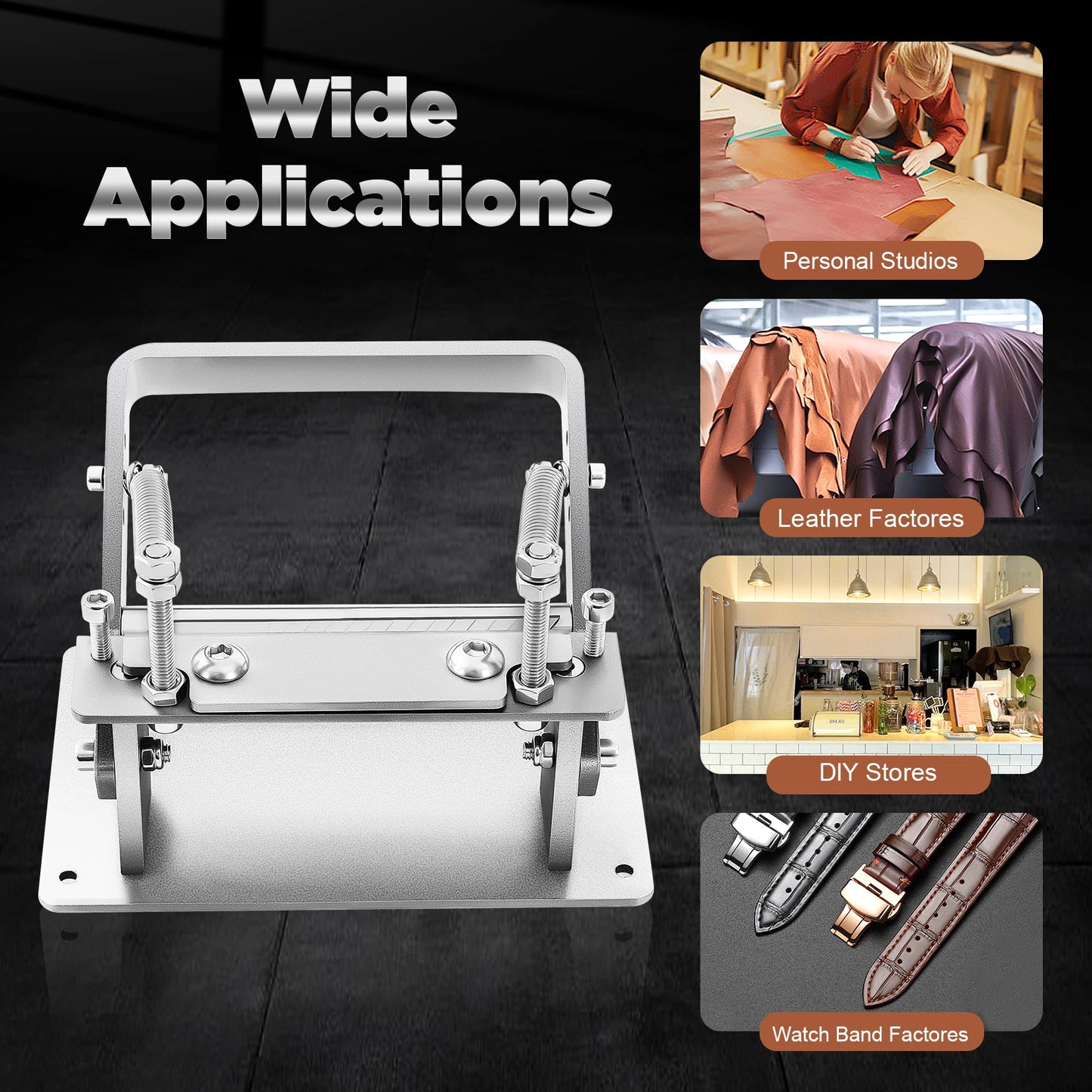 Manual Peeling Machine Leather Tools 304 Stainless Steel Sandblasted Surface Corrosion Rust Wear Resistant for Leather Craft