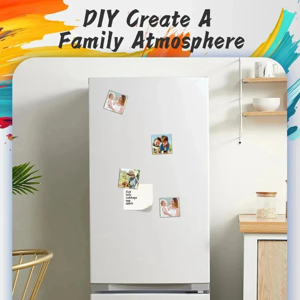 2*2" 2.5x2.5" Fridge Magnet Button Making Machine 50*50mm Square Refrigerator Magnets Maker Materials Set Pin Maker DIY Buttons