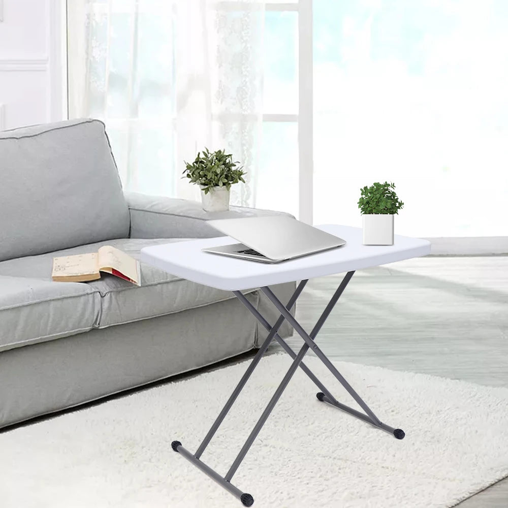 Portable Folding Table，Adjustable Height and Foldable Design Table,HDPE and steel Material,High Stability Table