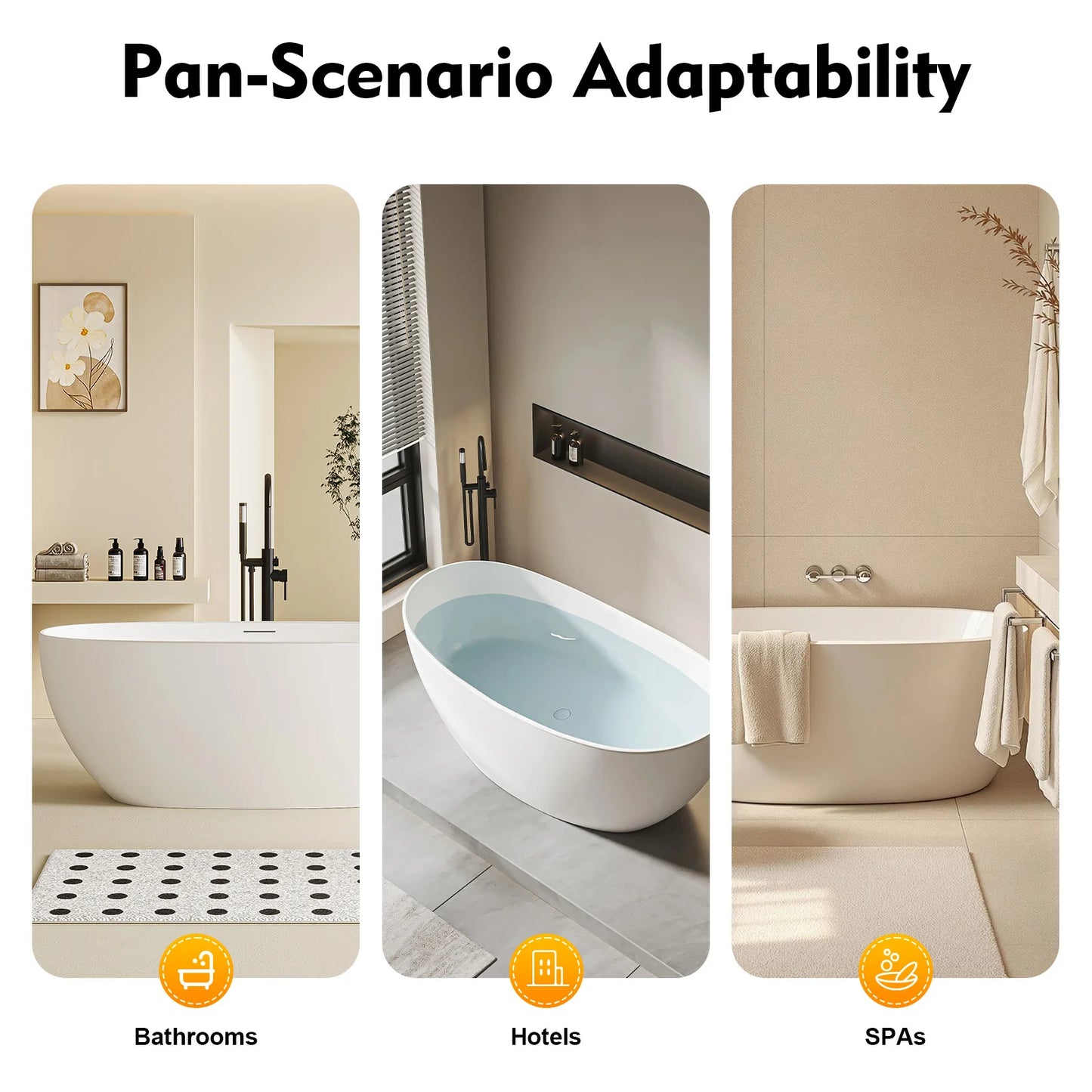 Bathtub Mat with Pillow, PVC Foaming Bath Tub Cushion for Adults, Lightweight & Machine Washable Breathable Mat for Home/Spa