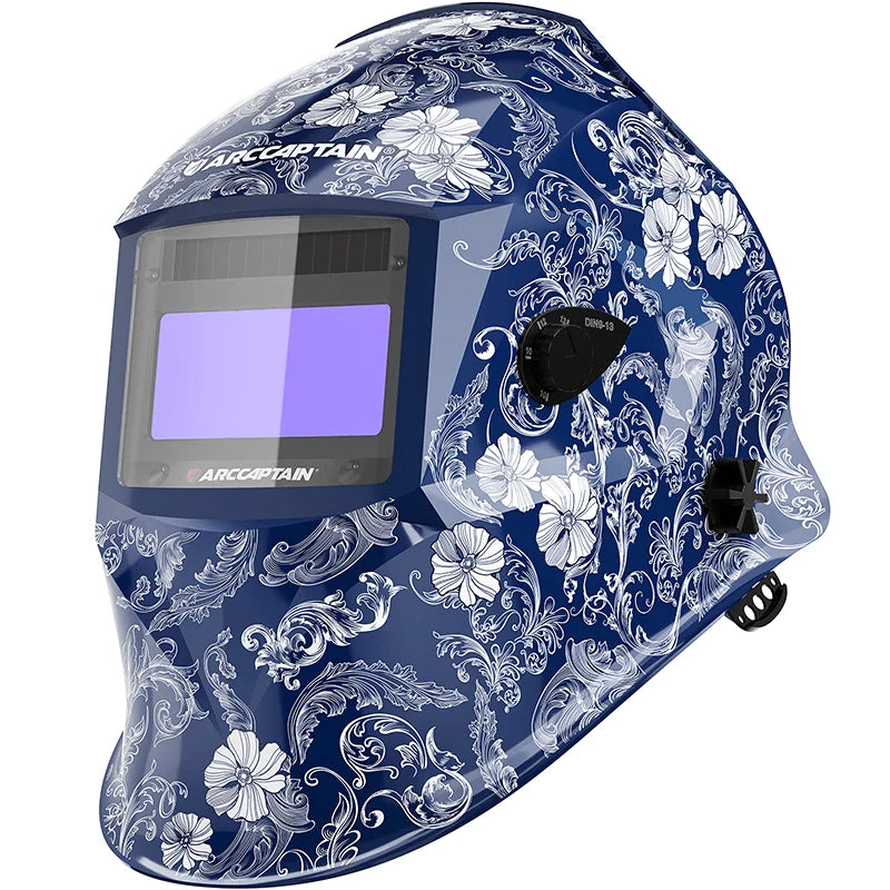 ARCCAPTAIN Auto Darkening Welding Helmet Nylon Welder Mask Large View True Color DIN4 1/1/1/1 Soldering Mask for TIG MIG MMA CUT