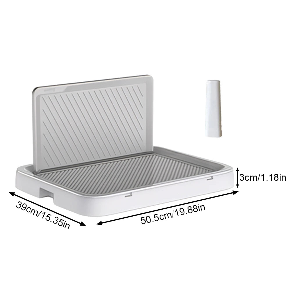 Dog Potty Tray with Pee Wall Portable Dog Potty Anti-Splash Training Pee Pad Holder Pet Dog Toilet Puppy Kitten Cleaning Tool