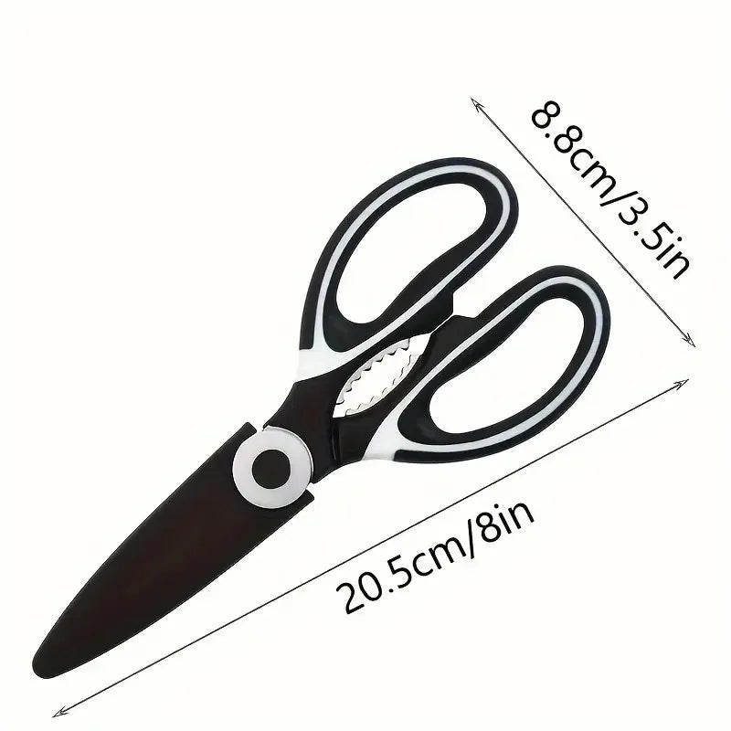 Food Grade Heavy Duty Scissors, Detachable for Easy Clean. Opens Cans, 22x11cm, Non-Slip
